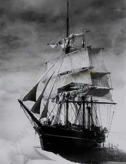 PONTING, Herbert (1870-1935) - Scott's Ship, the Terra Nova, caught in Pack Ice, 1910 Image 1++