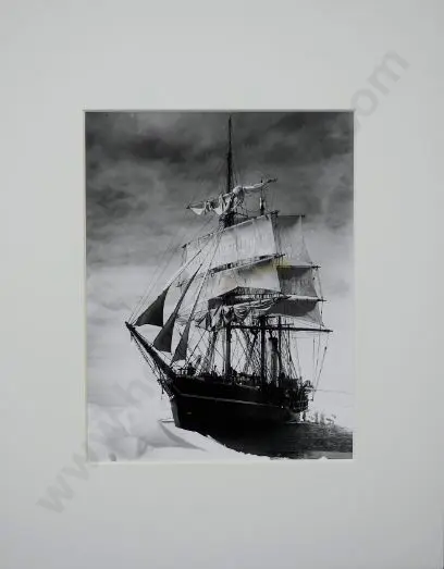 PONTING, Herbert (1870-1935) - Scott's Ship, the Terra Nova, caught in Pack Ice, 1910 Image 1++