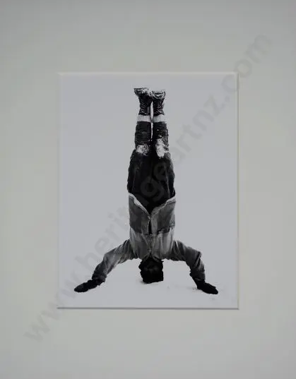 PONTING, Herbert (1870-1935) - Herbert Ponting, Scott's Photographer, Standing on his Head on Ice Image 1++