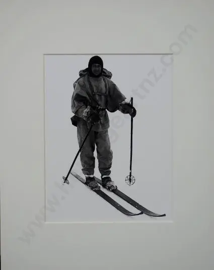 PONTING, Herbert (1870-1935) - Capt Robert Scott, in the Antarctic, on Skis, 1911 Image 1++
