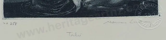 LINDSAY, Norman (1879-1969) - Talu - Facsimile etching No 258/500 Image 1++