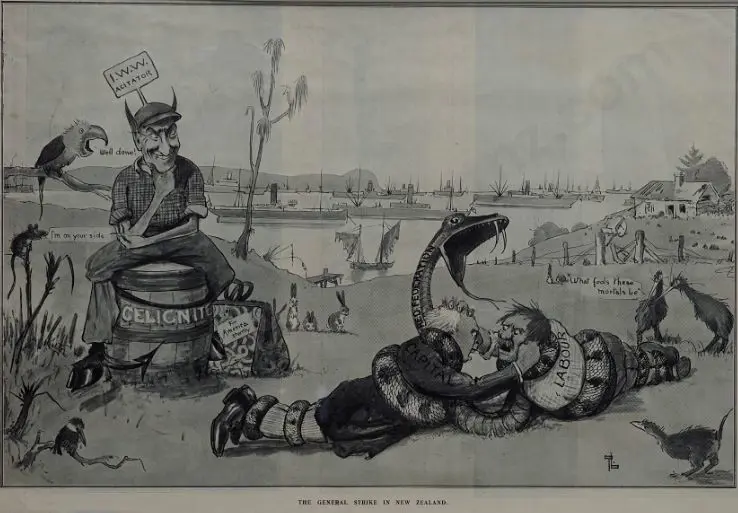 LLOYD, Trevor - The General Strike in New Zealand 1913 Image 1++