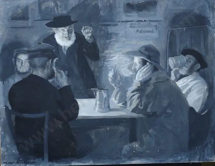 RICHARDSON, Harry Linley (1879-1947) - Village Politicians (No gambling allowed) Image 1++