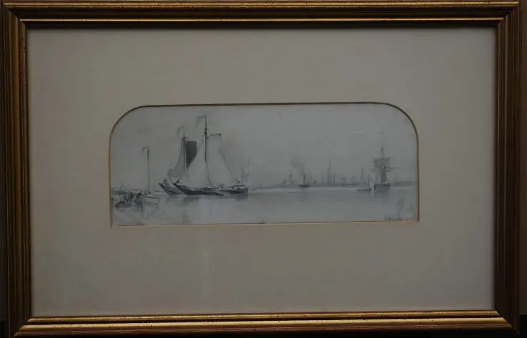 COOKE, Edward William RA (1811-1880) - Sailing ships in Harbour Image 1++