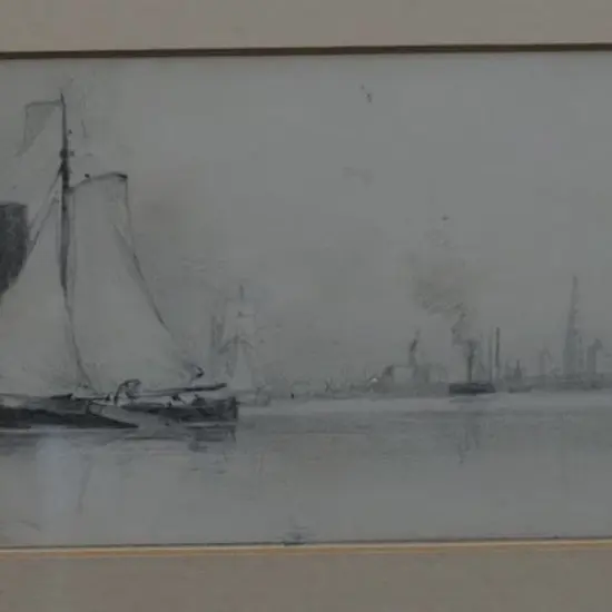 COOKE, Edward William RA (1811-1880) - Sailing ships in Harbour