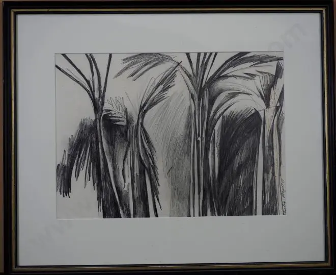 EYLEY, Claudia Pond (1946-) - Palm Trees Image 1++