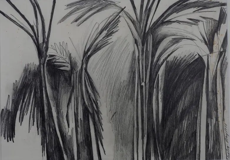 EYLEY, Claudia Pond (1946-) - Palm Trees Image 1++