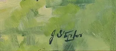 STAPLES, J. (20th Cent.) - Country Home in Hills Image 1++