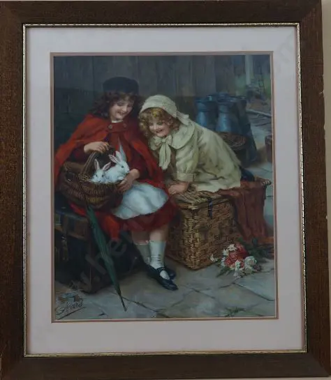 KNOWLES, George Sheridan (1863-1931) - Pets (original Pears Print 1913) Image 1++