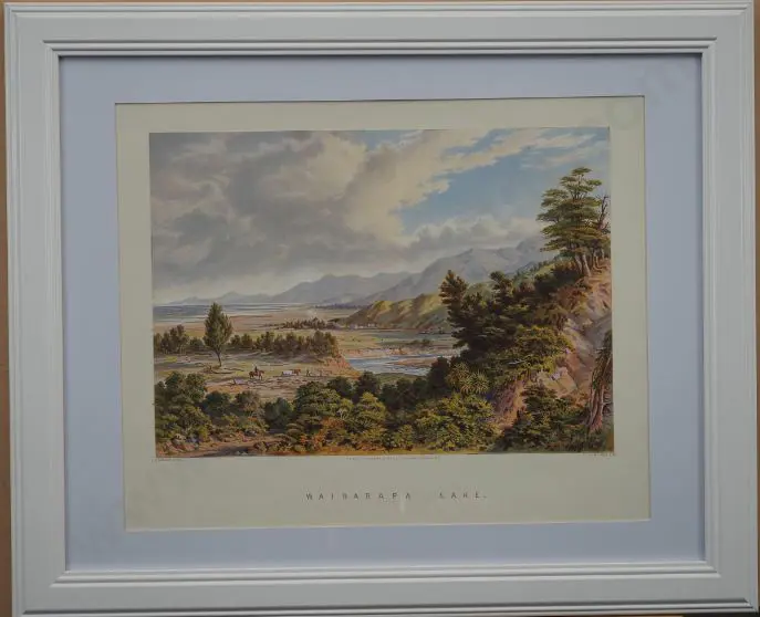 BARRAUD, Charles Decimus (1822-1897) - Wairarapa Lake Image 1++