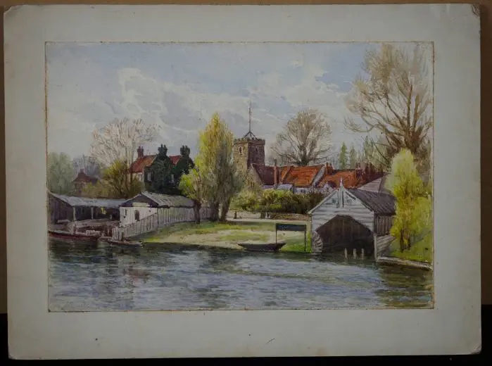 RICHARDSON, Harry Linley (1879-1947) - Thames Ferry Image 1++