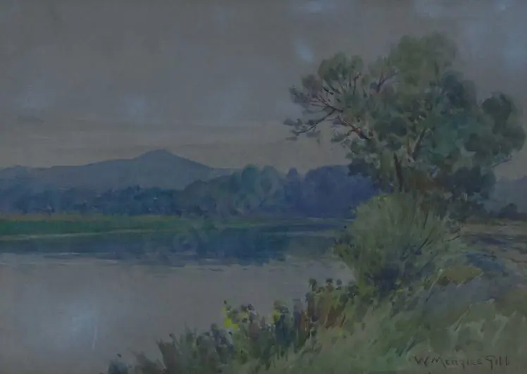 GIBB, William Menzies (1859-1931) - River & Mountain Image 1++