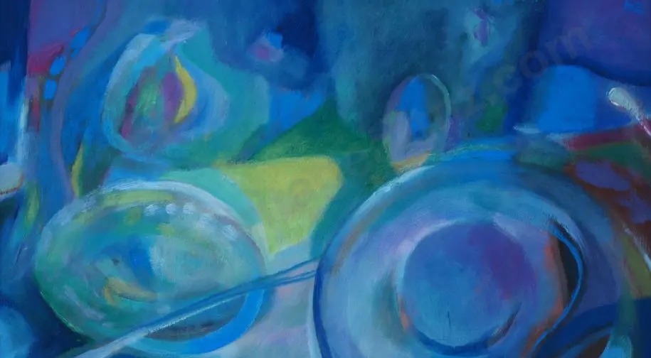 WATERS, Bernard (Active 1968-2002) - Abstract Paua Shell & Plate Image 1++