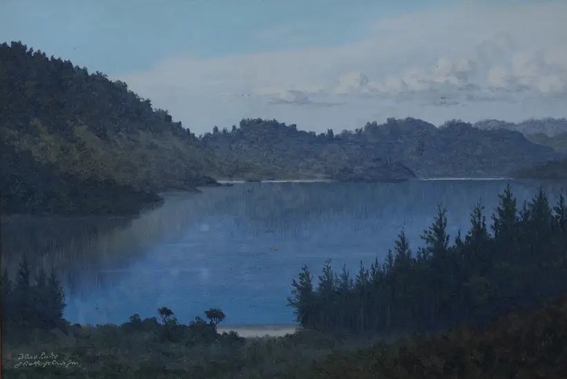 MAYCLAIR, Joseph Richard, Jnr (1907-1947) - Blue Lake, Rotorua Image 1++