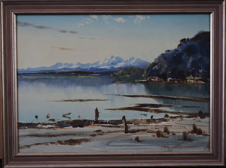 GREATHEAD, Aston (1921-2012) - Okarito Lagoon Image 1++