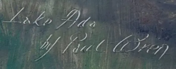 WREN, Paul (1875-1953) - Lake Ada Image 1++