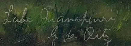 DE RITZ, George (1875-1953) - Lake Manapouri Image 1++