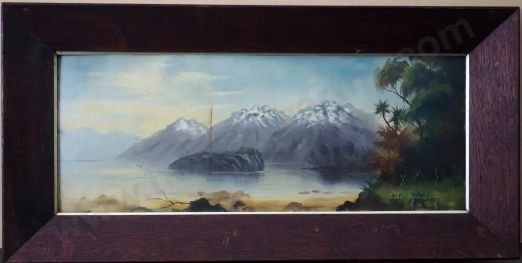 DE RITZ, George (1875-1953) - Lake Manapouri Image 1++