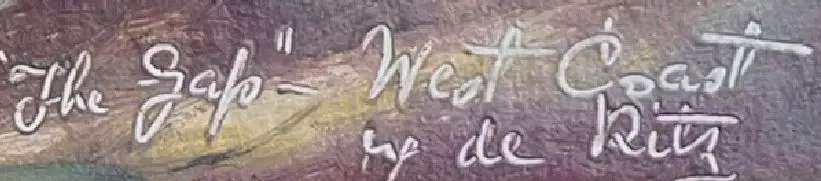 DE RITZ, George (1875-1953) - The Gap, West Coast Image 1++