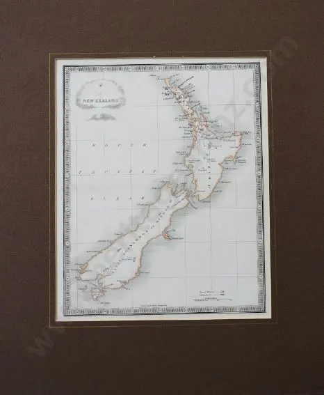 WYLD, James (1812-1887) - Early Map of New Zealand, Hand coloured c. 1830 Image 1++