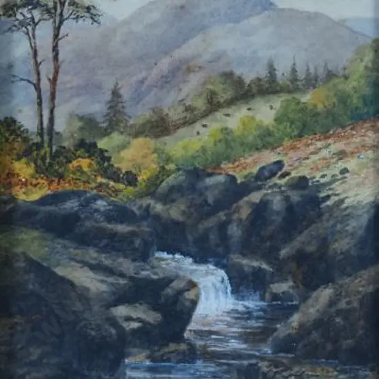 DRYSDALE, Alexander (1870-1934) - Hills with Stream