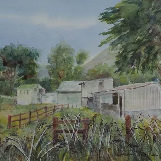 TANNER, Alison (20th Cent.) - Farm Sheds, Pauatahanui