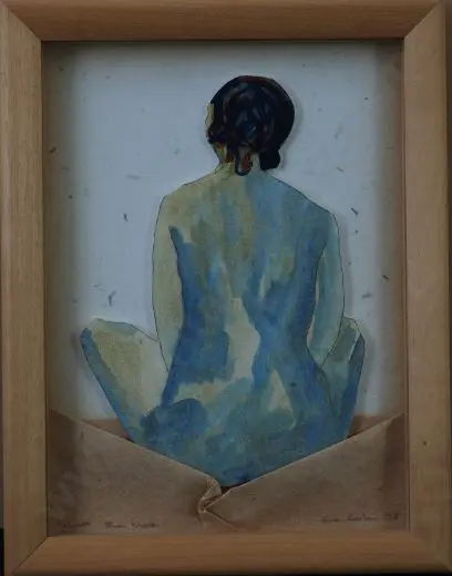 COOKE, Sue (1960-) - Blue Nude, 1998 Image 1++