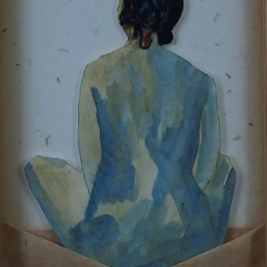 COOKE, Sue (1960-) - Blue Nude, 1998