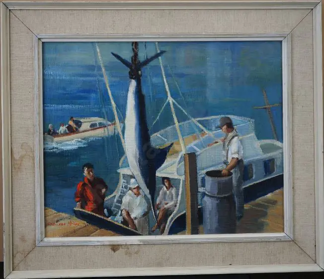 McKAY, Kathleen (1913-2006) - The Catch - Marlin brought Ashore Image 1++