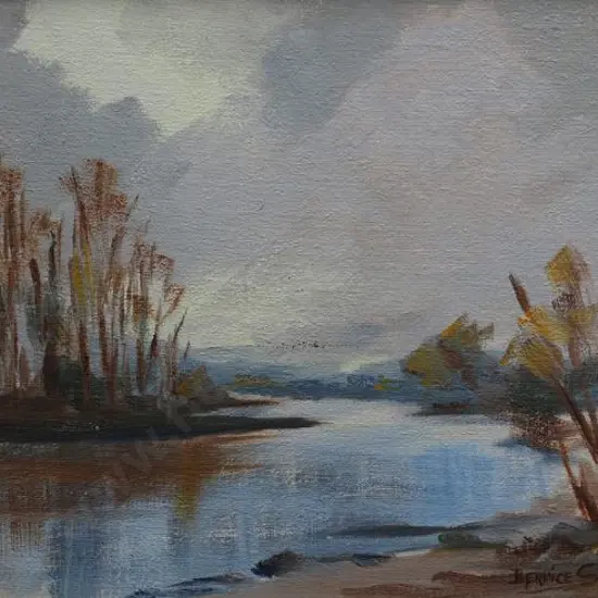 SMART, Bernice (1940s-70s) - River with Trees