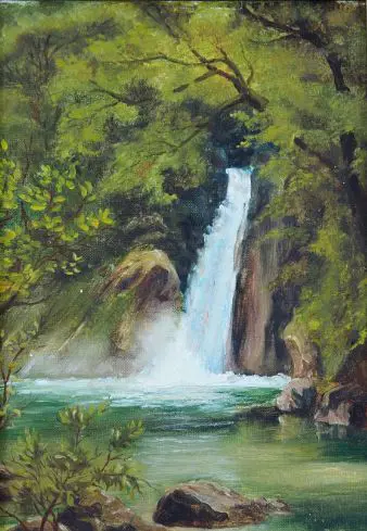 ROWE, P - Waterfall, Milford Track Image 1++
