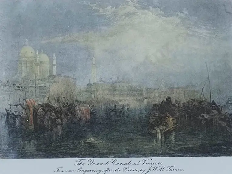 TURNER, Joseph  Mallord William (1775-1851) - The Grand Canal at Venice Image 1++