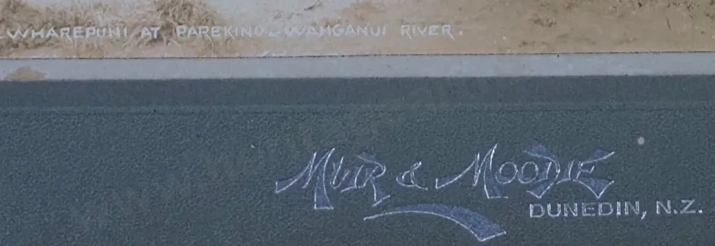 MUIR & MOODIE - photographers (1898-1916) - Maoris in front of Whare Image 1++