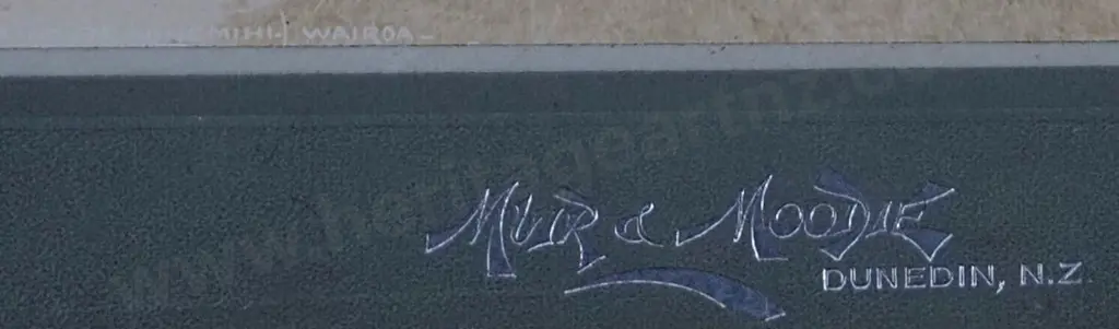 MUIR & MOODIE - photographers (1898-1916) - Maori in front of Whare Image 1++