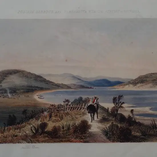 BREES, Samuel Charles (1810-1865) - Porirua Harbour, Parramatta Whaling Station 1843