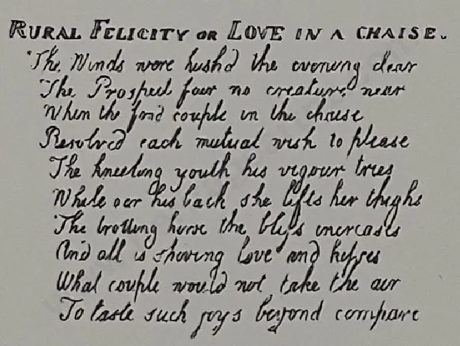 ROWLANDSON, Thomas (1756-1827) - Love in a Chaise - 1960s Reprint of 18th Century Erotic Drawing Image 1++