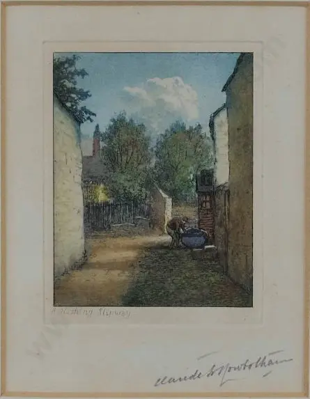 ROWBOTHAM, Claude (1864-1949) - A Flushing Slipway Image 1++