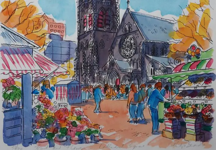 BEADLE, Philip (1959-) - Fruit and Flowers - Cathedral Square Image 1++