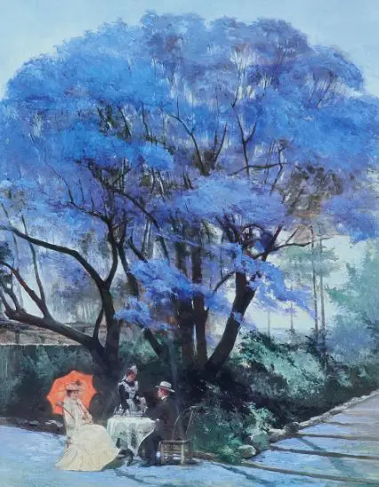 UNKNOWN - Edwardian Couple Taking Tea Image 1++