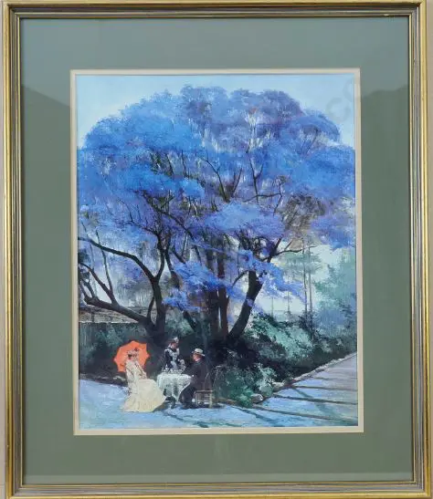 UNKNOWN - Edwardian Couple Taking Tea Image 1++