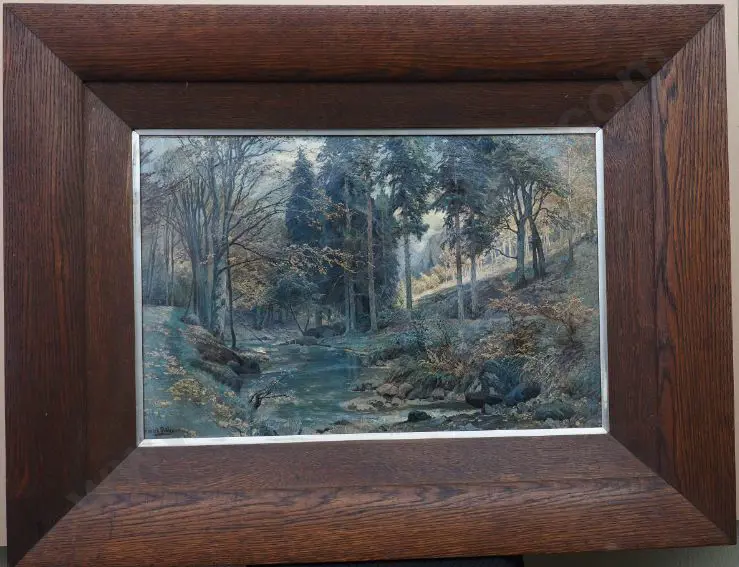 BOHMER. Heinrich (1852-1930) - Forest Scene Image 1++