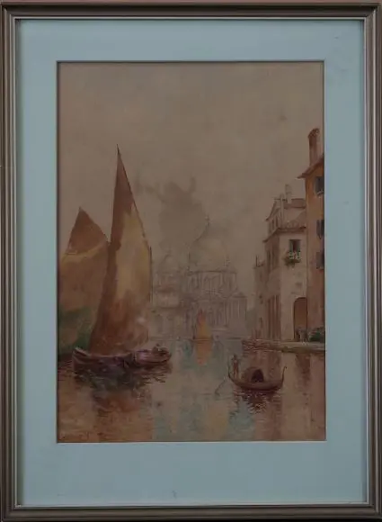 HOWORTH, Charles Henry (1856-1945) - Venice - Santa Maria Della Salute Image 1++