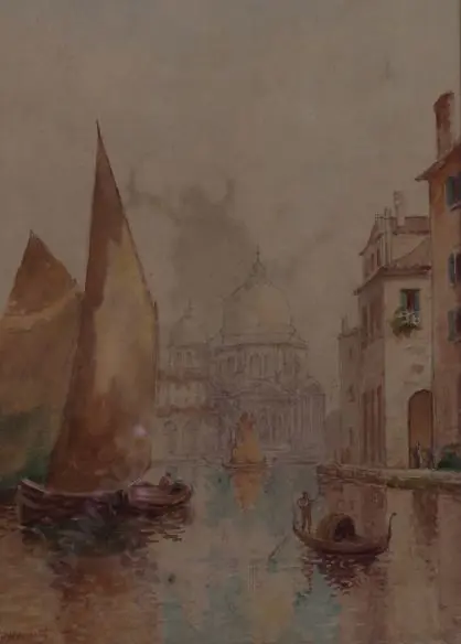 HOWORTH, Charles Henry (1856-1945) - Venice - Santa Maria Della Salute Image 1++