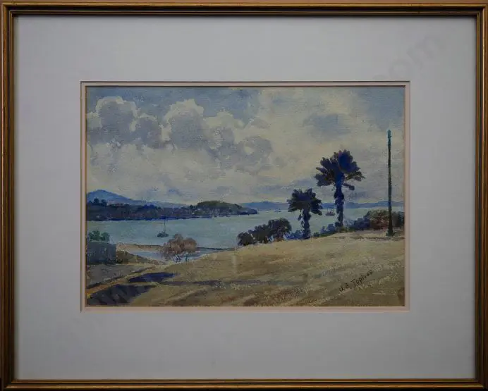 TOPLISS, J.A. (1861-1930) - Inlet, Auckland Harbour Image 1++