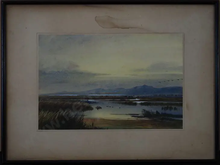 RICHARDSON, Henry Hughes (1882-1964) - Marsh Landscape Image 1++