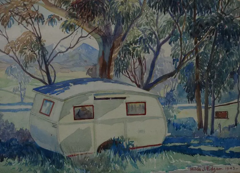 EDGAR, Hilda (1890-1966) - Caravan Image 1++