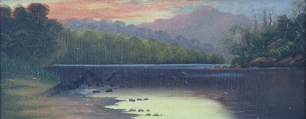 UNKNOWN - South Island Lake Scene Image 1++