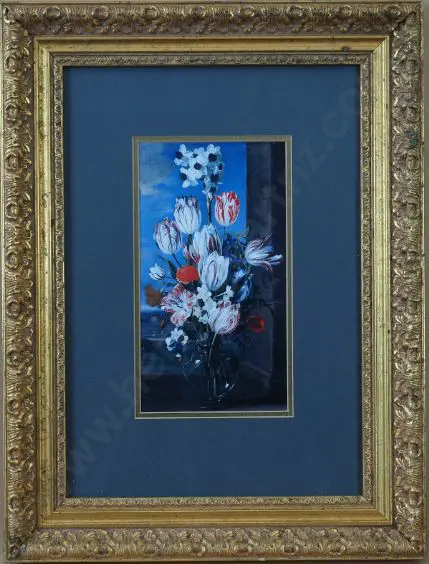 UNKNOWN - Floral Arrangement with Vase Image 1++