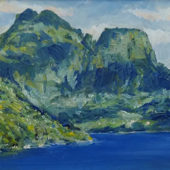 COOKE, R.W (Bill) (1953-) - Moorea, Tahiti from Sun Princess