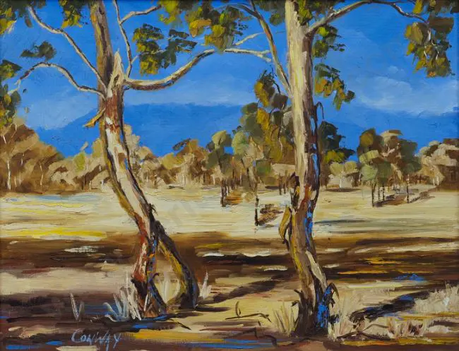 CONWAY - Gum Trees with Hills in Background Image 1++